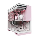 Корпус Geometric Future Model 5 White Pink with fans / mid tower, E-ATX / 5x140mm ARGB fans / 1AM5WKPK01100