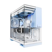 Корпус Geometric Future Model 5 White Blue with fans / mid tower, E-ATX / 5x140mm ARGB fans / 1AM5WKPB01100
