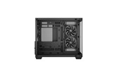 Корпус Deepcool CG330 3F без БП, боковое окно (панорама), 3x120mm ARGB PWM вентилятора, черный, mATX