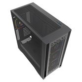 Корпус Powercase ByteFlow Pro ARGB, Black, Tempered Glass, Type-C, 4x 120мм ARGB PWM Fans, чёрный, E-ATX  (CH9GPB-A4)