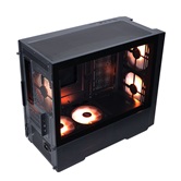 Корпус 1STPLAYER AU6 ARGB Black / mATX / 2x140mm & 3x120mm ARGB fans / AU6-BK-2FA7-14-2FA7R-1FA7