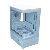 Корпус XASTRA Q300M 3ARGB-C6 White mATX/Aquarium/Screewless/ 3x120mm ARGB PWM FM fans/Argb+PWM HUB 6port/ Q300M-3FM12A-C6-WH