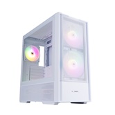 Корпус 1STPLAYER AU7 ARGB White / ATX / 2x140mm & 3x120mm ARGB fans / AU7-WH-2FA7-14-W-2FA7R-W-1FA7-W