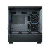 Корпус XASTRA Q500M 6ARGB-FG-C10-UC Black mATX/Aquarium/Screewless/ 6x120mm ARGB PWM FG fans/Argb+PWM HUB 10port/ Type-C/ Q500M-6FG12A-C10-UC