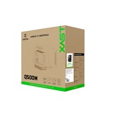 Корпус XASTRA Q500M 6ARGB-FG-C10-UC Black mATX/Aquarium/Screewless/ 6x120mm ARGB PWM FG fans/Argb+PWM HUB 10port/ Type-C/ Q500M-6FG12A-C10-UC