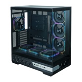 Корпус XASTRA Q700 7ARGB-FG-C10-UC Black ATX/Aquarium/Screewless/7x120mm ARGB PWM FG fans/Argb+PWM HUB 10port/Type C / Q700-7FG12A-C10-UC