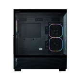 Корпус XASTRA Q500 3ARGB-FG-C10-UC Black ATX/Aquarium/Screewless/ 3x120mm ARGB PWM FG fans/Argb+PWM HUB 10port/ Type-C/ Q500-3FG12A-C10-UC