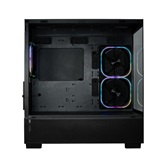 Корпус XASTRA Q500M 3ARGB-FG-C10-UC Black mATX/Aquarium/Screewless/ 3x120mm ARGB PWM FG fans/Argb+PWM HUB 10port/ Type-C/ Q500M-3FG12A-C10-UC