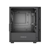 Корпус Powercase Mistral SM01 SI, Non Window, 2x120mm PWM fans, чёрный, mATX  (CMMSM01-F2)