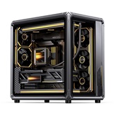 Корпус JONSBO X400 Gray, TG (aquarium), mini-ITX, mATX, ATX, серый