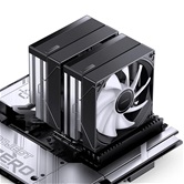 Кулер JONSBO CB80 Black LGA1851/1700/1200/115X/AM5/AM4 (12шт/кор, TDP 260W, PWM, 120mm ARGB LED Fan + 120mm Black Fan, 6 тепловых трубок, 4-pin) Retail