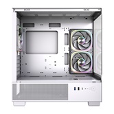 Корпус Powercase Vision Micro S3W, Tempered Glass, Type-C, 3x 120mm ARGB PWM Fan, белый, mATX  (CVMMSW-A3)