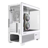 Корпус Powercase Vision Micro S3W, Tempered Glass, Type-C, 3x 120mm ARGB PWM Fan, белый, mATX  (CVMMSW-A3)