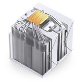 Кулер JONSBO CB80 White LGA1851/1700/1200/115X/AM5/AM4 (12шт/кор, TDP 260W, PWM, 120mm ARGB LED Fan + 120mm Black Fan, 6 тепловых трубок, 4-pin, белый) Retail