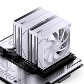 Кулер JONSBO CB80 White LGA1851/1700/1200/115X/AM5/AM4 (12шт/кор, TDP 260W, PWM, 120mm ARGB LED Fan + 120mm Black Fan, 6 тепловых трубок, 4-pin, белый) Retail