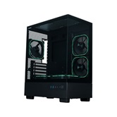 Корпус XASTRA Q400M 5ARGB-FG-C6-UC Black mATX/Aquarium/Screewless/ 5x120mm ARGB PWM FG fans/Argb+PWM HUB 6port/ Type-C/ Q400M-5FG12A-C6-UC