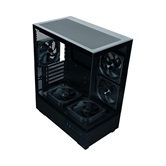 Корпус XASTRA Q400M 5ARGB-FG-C6-UC Black mATX/Aquarium/Screewless/ 5x120mm ARGB PWM FG fans/Argb+PWM HUB 6port/ Type-C/ Q400M-5FG12A-C6-UC