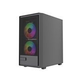 Корпус Powercase Mistral SM02, Tempered Glass, 3x120mm FRGB fans, чёрный, mATX  (CMMSM02B-L3)