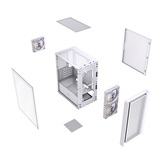 Корпус Powercase Mistral SM03 ARGB, Tempered Glass, 3x120mm ARGB PWM fans, белый, mATX  (CMMSM03W-A3)