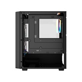 Корпус Powercase Mistral SM04 ARGB, Tempered Glass, Front Nylon Filter, 3x120mm ARGB PWM fans, чёрный, mATX  (CMMSM04B-A3)