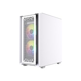 Корпус Powercase Mistral SM04 ARGB, Tempered Glass, Front Nylon Filter, 3x120mm ARGB PWM fans, белый, mATX  (CMMSM04W-A3)