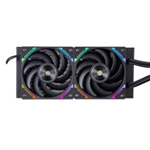 Система водяного охлаждения 1STPLAYER X-240E Black / 2x120mm, ARGB, 7-segment display, 250W TDP / X-240E-BK