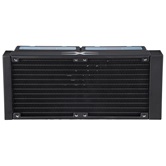 Система водяного охлаждения 1STPLAYER X-240E Black / 2x120mm, ARGB, 7-segment display, 250W TDP / X-240E-BK