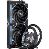 Система водяного охлаждения 1STPLAYER X-240E Black / 2x120mm, ARGB, 7-segment display, 250W TDP / X-240E-BK