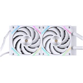 Система водяного охлаждения 1STPLAYER X-240E White / 2x120mm, ARGB, 7-segment display, 250W TDP / X-240E-WH