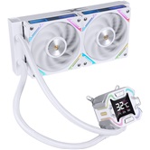 Система водяного охлаждения 1STPLAYER X-240E White / 2x120mm, ARGB, 7-segment display, 250W TDP / X-240E-WH