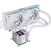 Система водяного охлаждения 1STPLAYER X-240E White / 2x120mm, ARGB, 7-segment display, 250W TDP / X-240E-WH