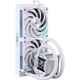 Система водяного охлаждения 1STPLAYER X-240E White / 2x120mm, ARGB, 7-segment display, 250W TDP / X-240E-WH