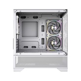 Корпус Powercase Vision Micro M4W, Tempered Glass, Type-C, 3x 120mm ARGB PWM Fan, белый, mATX  (CVMM4W-A3)