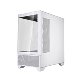 Корпус Powercase Vision Micro M4W, Tempered Glass, Type-C, 3x 120mm ARGB PWM Fan, белый, mATX  (CVMM4W-A3)