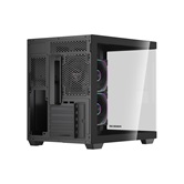 Корпус Powercase Vision Micro M5B, Curved Glass, Type-C, 3x 120mm ARGB PWM Fan, чёрный, mATX  (CVMM5B-A3)