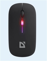 Мышь беспроводная  Defender Coda MB-261, 2.4ГГц+BT, радужн, 300мАч, черный (52261)