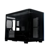 Корпус XASTRA QR600M  0F-UC Black mATX/Aquarium/Curve Glass /Led Strip/No fans/Type-C/ QR600M-0F-UC-L