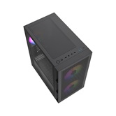 Корпус Powercase Mistral SM05 ARGB, Tempered Glass, 3x120mm ARGB PWM fans, чёрный, mATX  (CMMSM05B-A3)