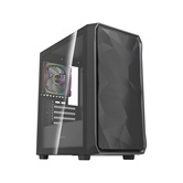 Корпус Powercase Mistral SM06 ARGB, Tempered Glass, 3x120mm ARGB PWM fans, чёрный, mATX  (CMMSM06B-A3)