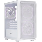 Корпус Powercase Mistral SM06 ARGB, Tempered Glass, 3x120mm ARGB PWM fans, белый, mATX  (CMMSM06W-A3)