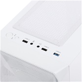 Корпус Powercase Mistral SM06 ARGB, Tempered Glass, 3x120mm ARGB PWM fans, белый, mATX  (CMMSM06W-A3)