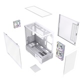 Корпус Powercase Vision Micro S4W, Tempered Glass, Type-C, 3x 120mm ARGB PWM Fan, ARGB+PWM HUB, белый, mATX  (CVMMSHW-A3)