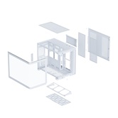 Корпус XASTRA QR600M 6ARGB C10-UC White mATX/Aquarium/ Curve Glass /Led Strip/6x120mm ARGB PWM FM fans/ Argb+PWM HUB 10port / Type-C/ QR600M-6FM12A-C10-UC-L-WH