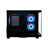 Корпус XASTRA QR500M 3ARGB C10-UC Black mATX/Aquarium/ 2 Curve Glass /3x120mm ARGB PWM FM fans/ Argb+PWM HUB 10port /Type-C/ QR500M-3FM12A-C10-UC