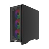 Корпус Powercase ByteFlow Pro CP ARGB, Black, Non Window, Type-C, 4x 140mm ARGB PWM fans, чёрный, E-ATX  (CH9CLPB-A4)