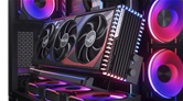Phanteks универсальное крепление для вертикальной установки GPU с райзер-кабелем 220мм Gen.5.0 и ARGB подсветкой / Black / PH-PGPUKT5.0_DBK01