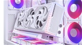 Phanteks универсальное крепление для вертикальной установки GPU с райзер-кабелем 220мм Gen.5.0 и ARGB подсветкой / White / PH-PGPUKT5.0_DWT01