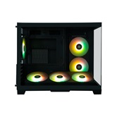 Корпус XASTRA QW500M 6ARGB-FC-C6-UC Black mATX/Aquarium/Screewless/ 1x120+1x240+1x360mm ARGB PWM FC fans/Argb+PWM HUB 6port/Type-C/ QW500M-1FA36A-1FA24A-1FC12A-C6-UC