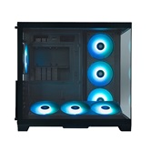 Корпус XASTRA QW500 7ARGB-FC-C6-UC Black ATX/Aquarium/Screewless/1x120mm+2x360mm ARGB PWM FC fans/Argb+PWM HUB 6port/Type-C/ QW500-2FA36A-1FC12-C6-UC