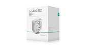 Кулер DEEPCOOL AG400 G2 WH LGA1851/1700/AM5/AM4 (18шт/кор, TDP 230W, PWM, Fan 120mm, 4 тепл. трубки, белый) RET